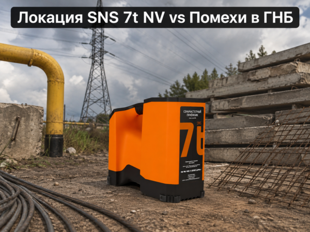Локации для ГНБ  SNS 7t NV против активных и пассивных помех в горизонтальном направленном бурении